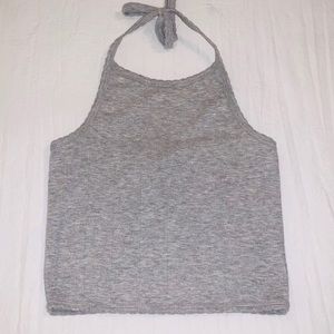 4/$25♦️ FOREVER 21 Gray Halter Crop Top